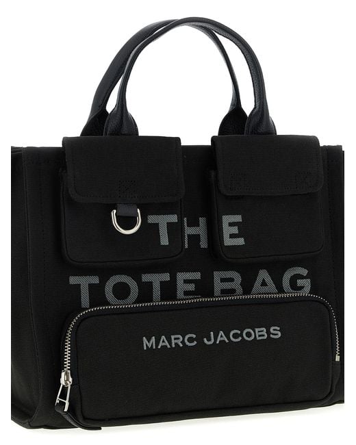 Marc Jacobs 'the Cargo Canvas Medium Tote' Handtas in het Black