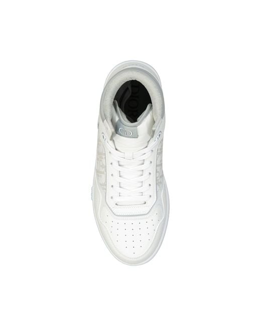 Dior B27 High Top Sneakers in het White