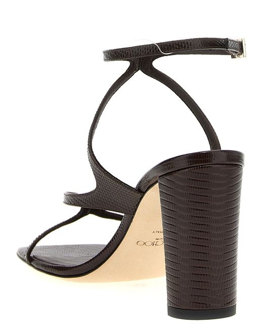 Jimmy Choo Black 'Azie' Sandalen