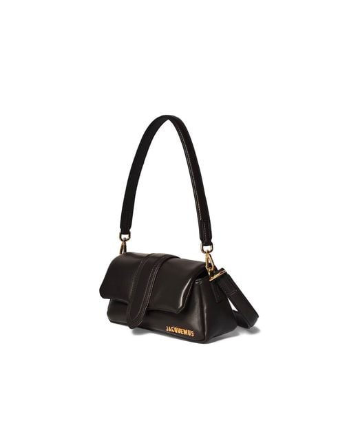 Jacquemus Black Leather Bambinou Flap Shoulder Bag