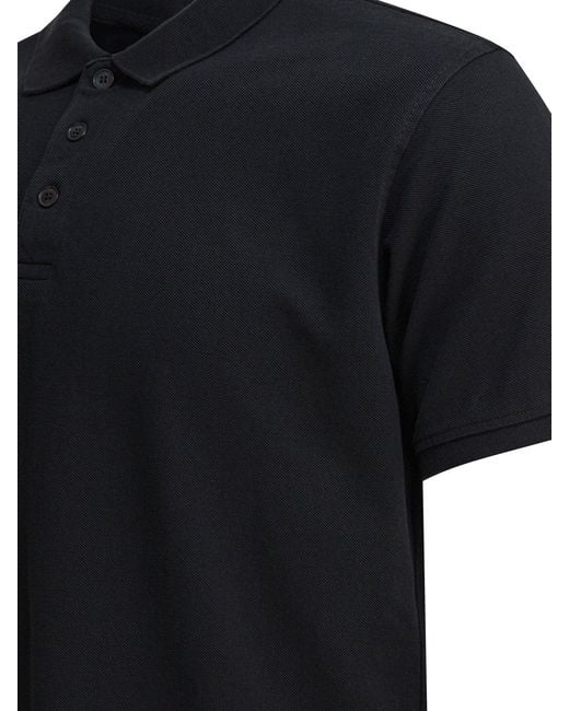 Altum Black Cotton Polo Shirt for men
