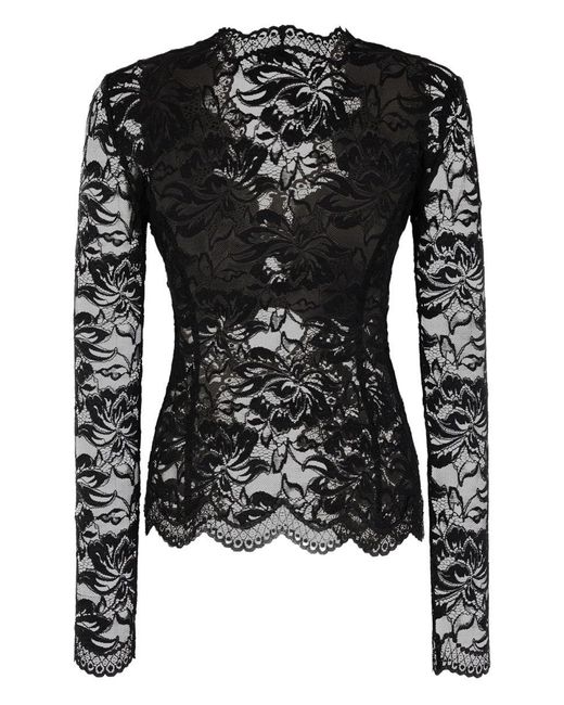 Rabanne Black Long-Sleeve Top