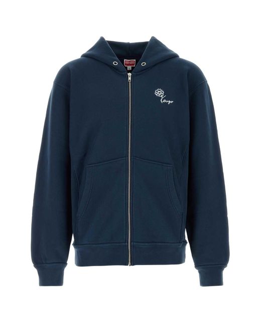 KENZO Blue Cotton Sweatshirt