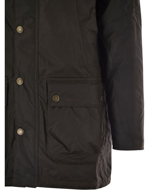 Barbour Bedale Wachsparka in Black für Herren