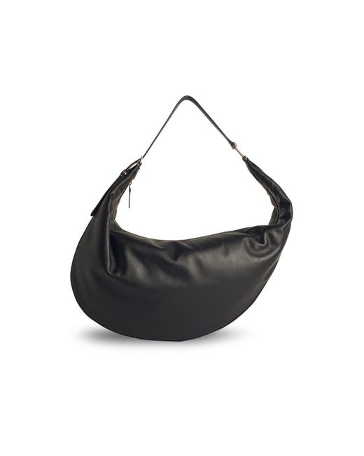 Marni Black 'Punkt' mittelgroße Hobo -Tasche in schwarzem Lear