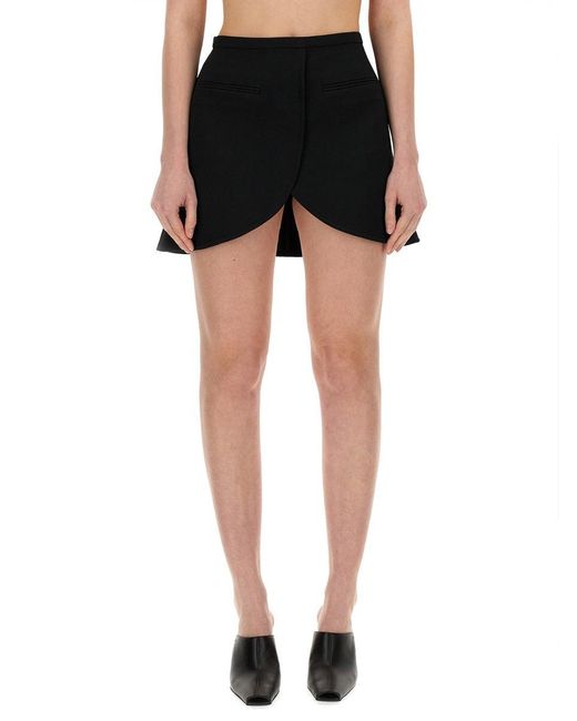 Courreges Black Chic Mini Skirt For