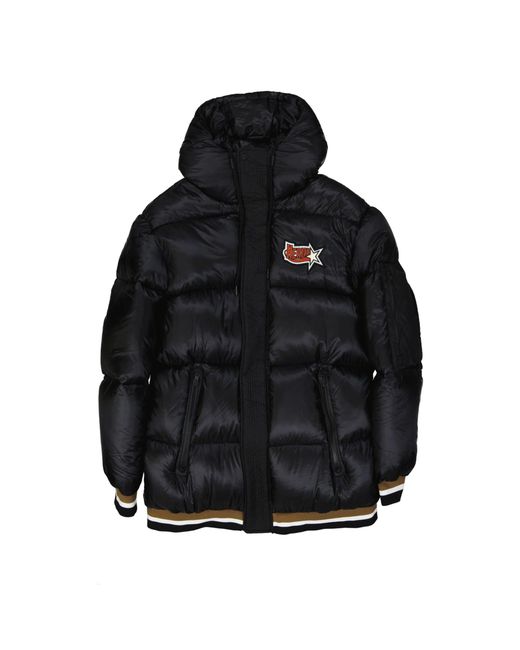 Herno Black Down Bomber Jacket for men