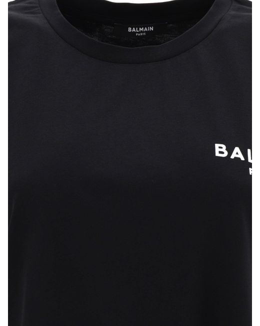 Camiseta de con detalle de bandada Balmain de color Black