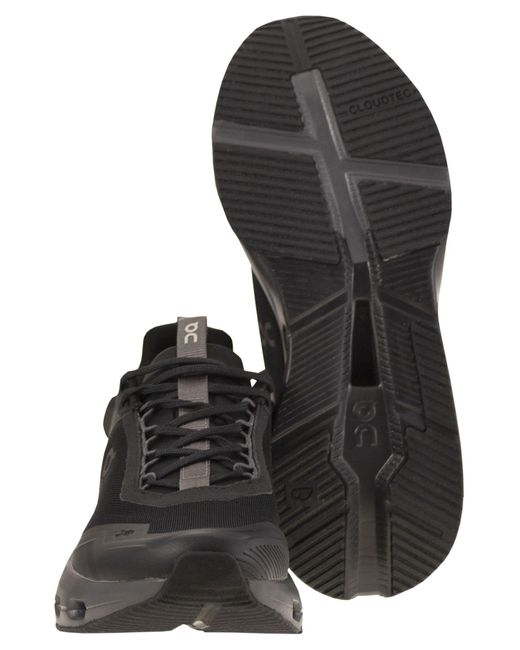 On Shoes Black Cloudnova X Technical Fabric Trainers for men