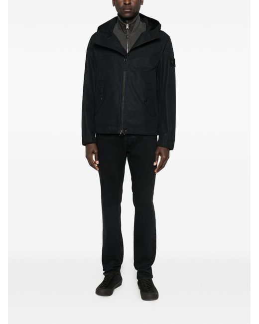 Stone Island Black Denim Cotton Jeans for men
