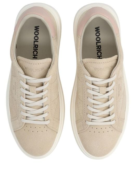 Woolrich Natural Solid Pelle Sneakers