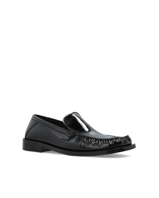 The Attico Black Charles Leather Loafers 20Mm