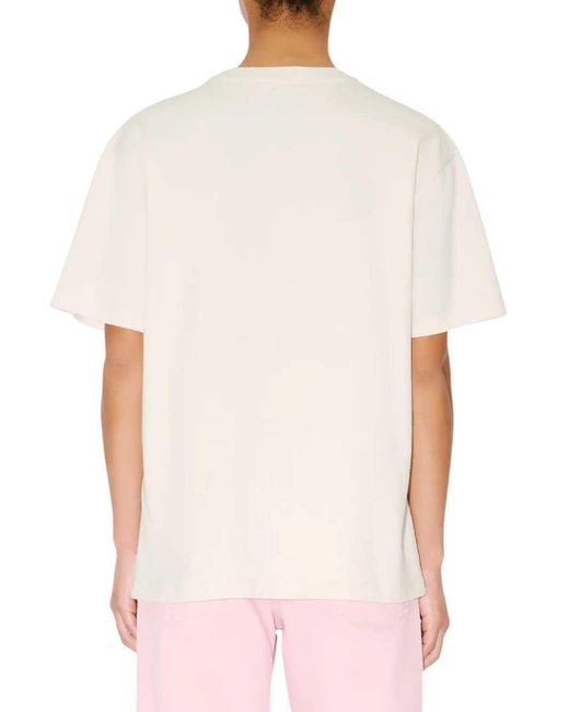 KENZO Pink Loose-Fitting Cotton T-Shirt Boke Heart"