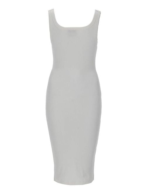 Versace Jeans Couture White Slim Fit Mini Dress For