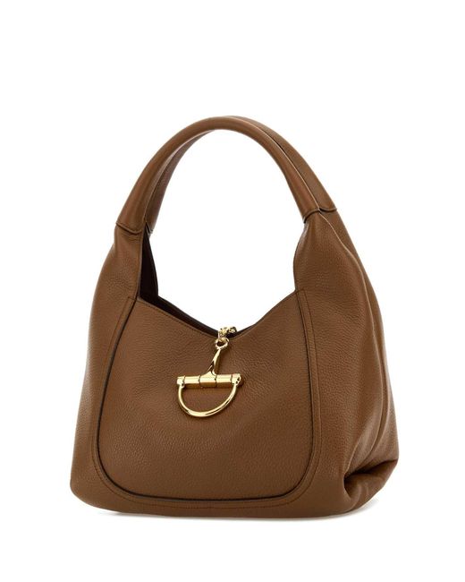 Gucci Brown Handbag With Removable Pouch