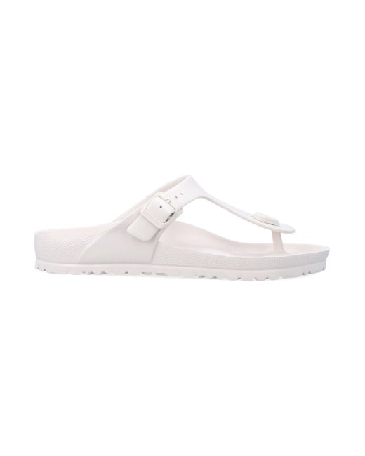 Birkenstock White Gizeh Eva Sandals