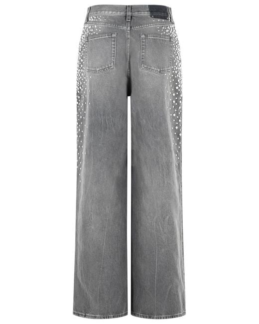 Golden Goose Deluxe Brand Gray 'Melody' Cotton Jeans