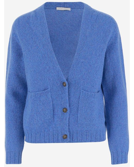 Oliver Lattughi Women's Blue Cashmere Cardigan