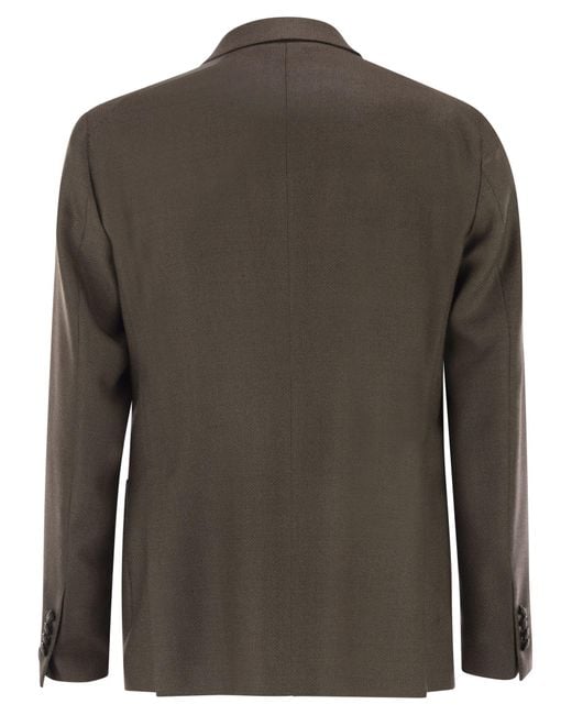 Tagliatore Green Giacca Warner Tabacco for men