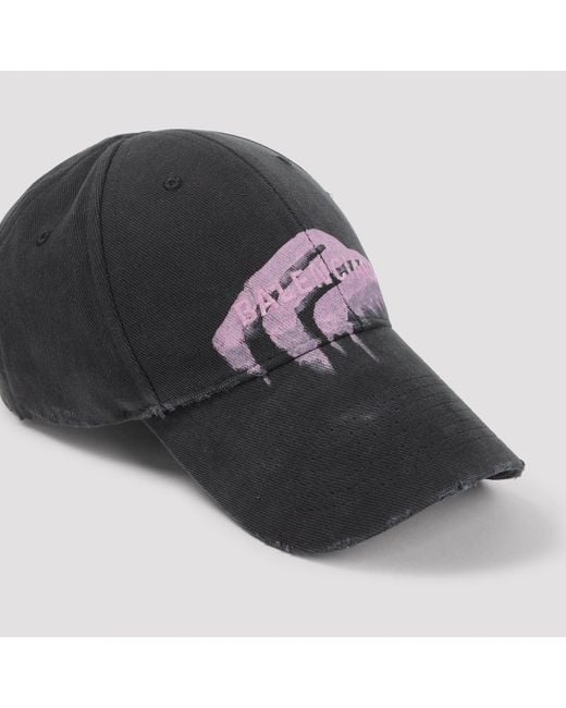 Balenciaga Black Baseball Hat for men