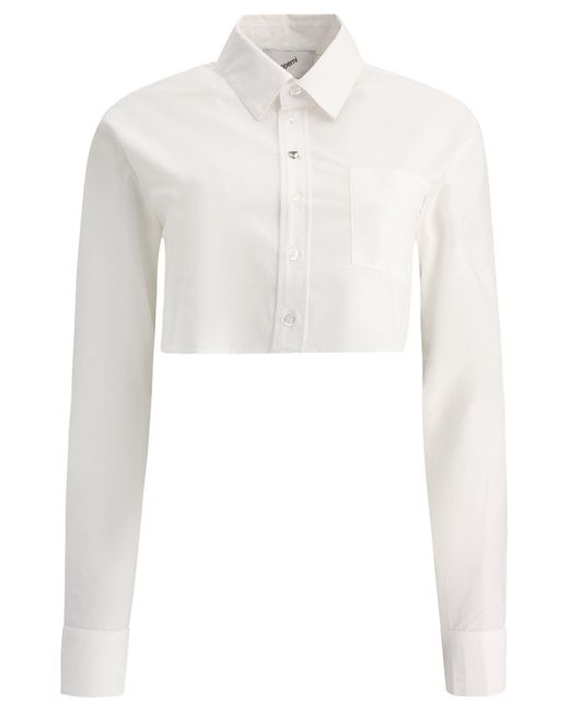 Camisa de recortada Coperni de color White