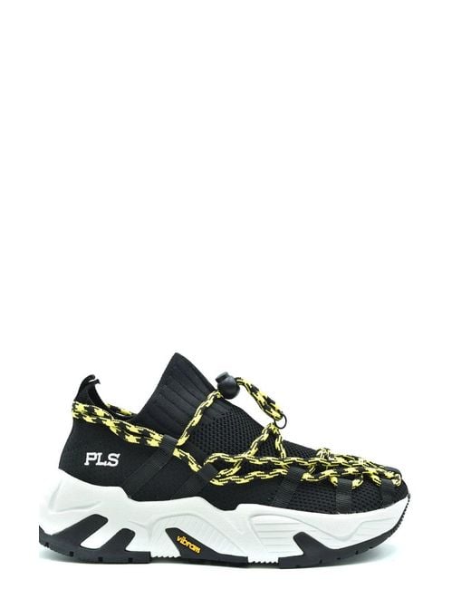 Philosophy Di Lorenzo Serafini Green Sporty Mesh Sneakers With Sole