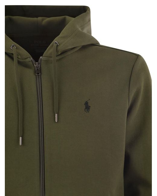 Sweat à capuche avec zip Polo Ralph Lauren pour homme en coloris Green