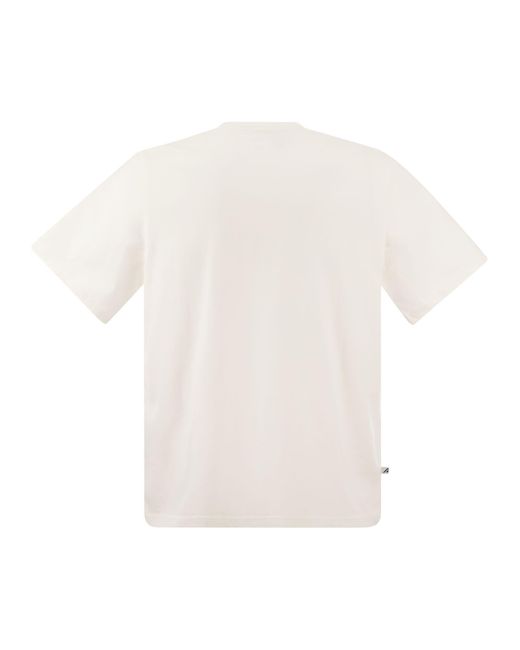 Crew Neck T-shirt avec logo avant Autry pour homme en coloris White