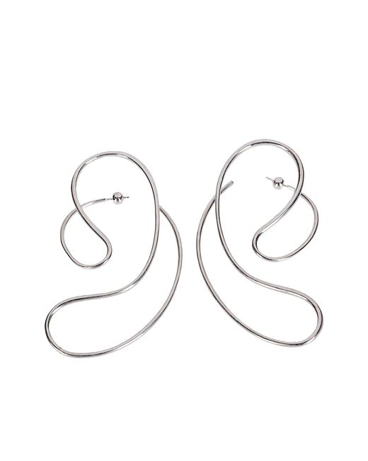 Panconesi White P Continua Earrings Large