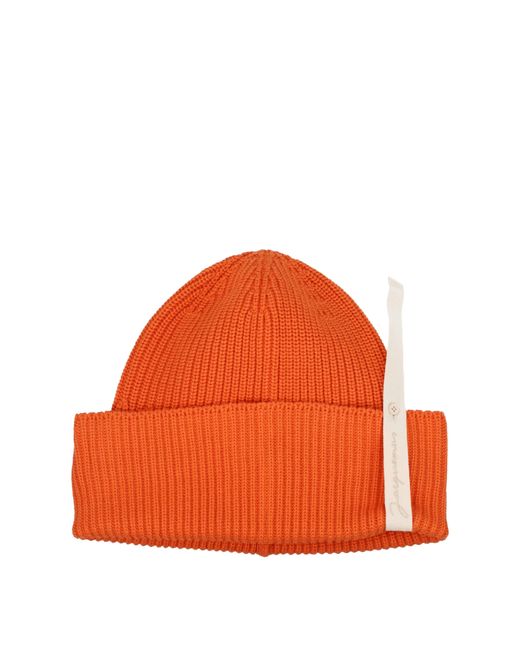 Jacquemus Hüte Frauen Baumwollorange