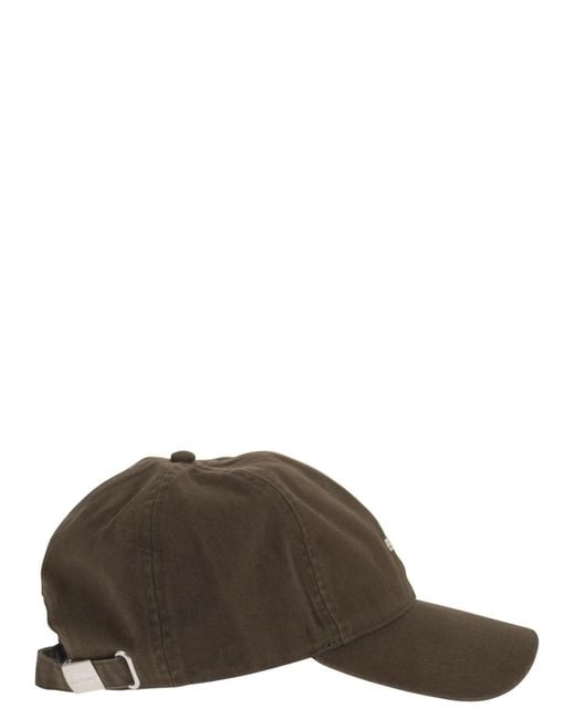 Barbour Brown Cascade Sports Cap With Logo for men