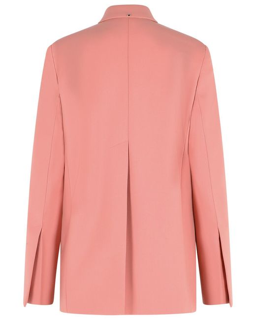 Americana recta 'Esule' de lana virgen rosa antiguo Sportmax de color Pink