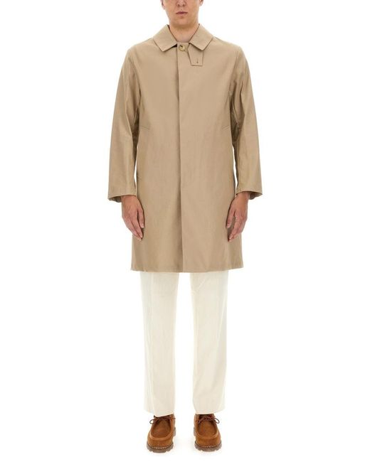 Mackintosh Natural Manchester Single-Breasted Car Coat for men