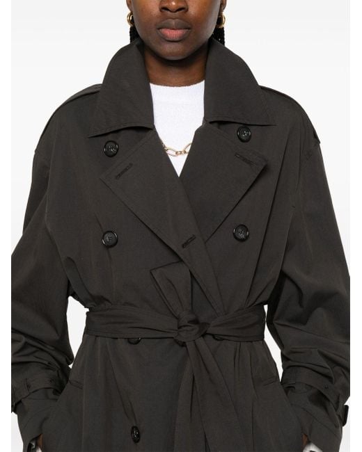 Top-coat à mélange de pré-coton du Toteme Totême  en coloris Black