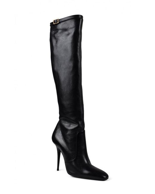 Saint Laurent Black Tess Boots