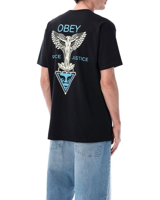 Obey Black T Shirts And Polos for men