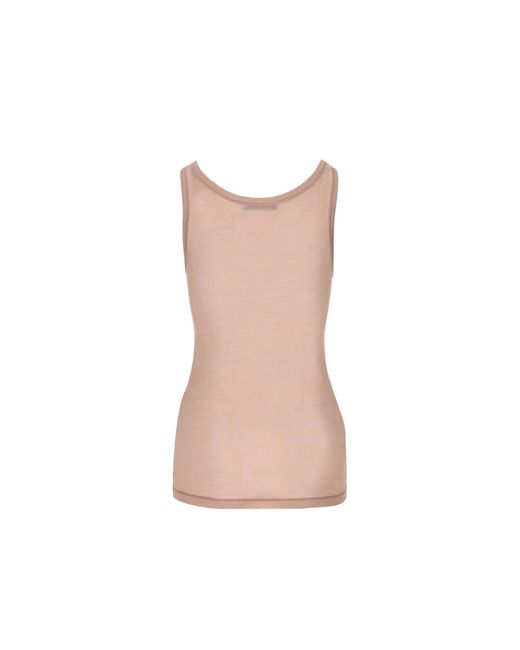 Prada Pink Sleeveless Logo Top for men