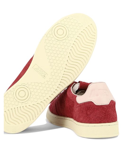 Autry Red "Med Low" Sneakers