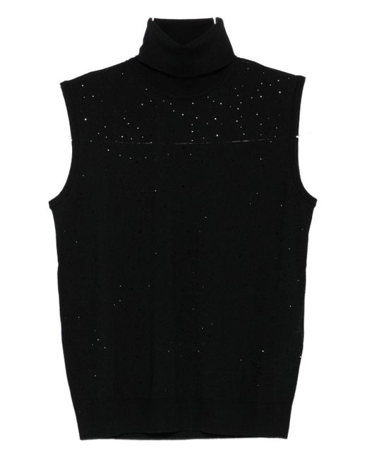 Sleeveless Tops di Emporio Armani in Black