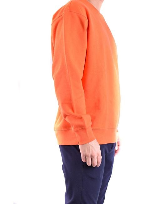 Moschino Orange Cotton Sweatshirt for men