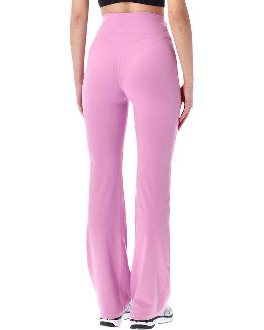 Nike Pink Cut-Out Zenvy Flared Leggings