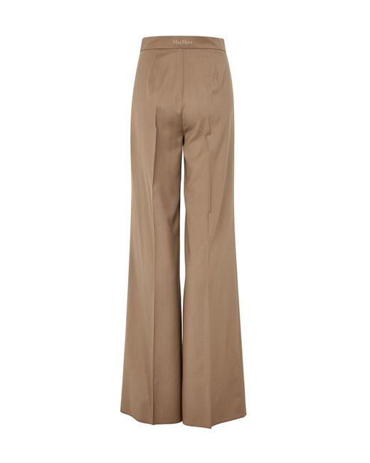 Max Mara Broek Brown in het Natural