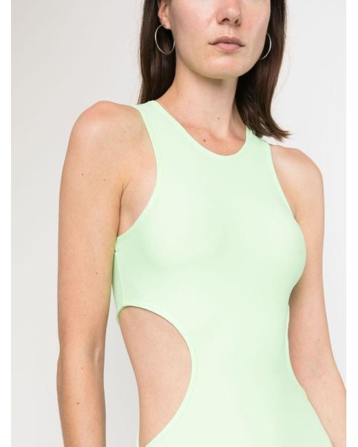 Reina Olga Green Cut-out Detail Short Dress