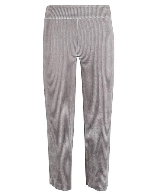Avenue Montaigne Gray Corduroy Cropped Trousers