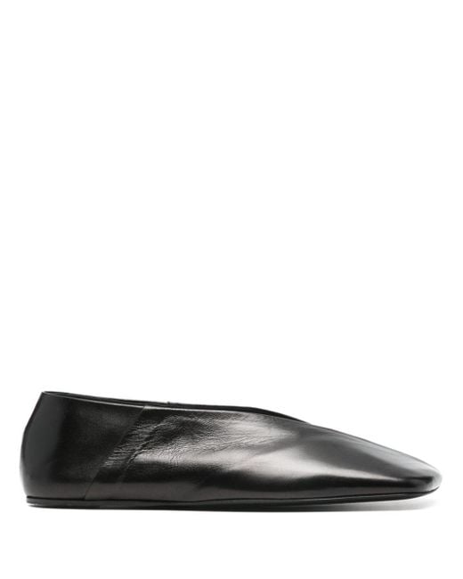 Jil Sander Black Leather Ballets for men