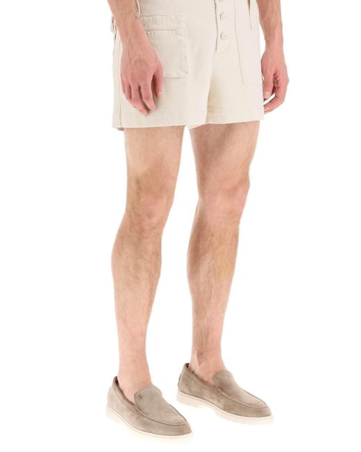 Etro Multi -Pocket Hohe Taillenshorts in Natural für Herren