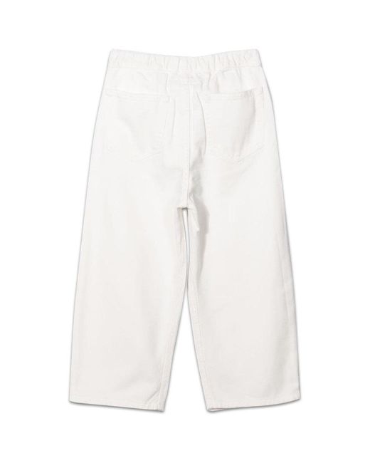 MM6 by Maison Margiela White Pantaloni