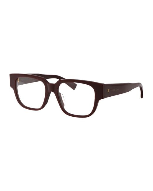 Bottega Veneta Black Burgundy Acetate Optical Glasses