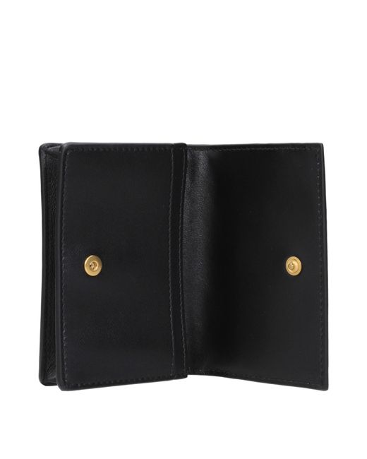 Bottega Veneta Black Leather Document Holder