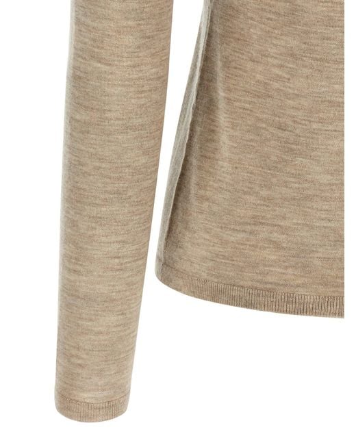 Pull à col roulé 'Meana' Max Mara en coloris Natural